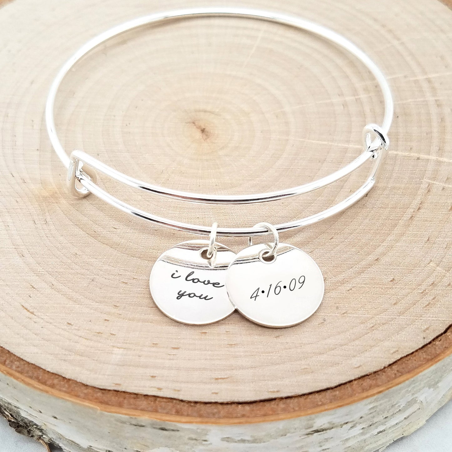 Personalized Anniversary Bracelet - Gold
